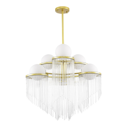 SL1511.203.06 Люстра подвесная ST-Luce Золотистый/Белый E27 6*60W ALLEGRO фото 4