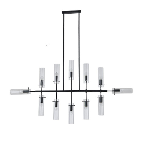 Подвесная люстра Indigo Saetta 11053/12R Black V000566 Подвесная люстра Indigo Saetta 11053/12R Black V000566