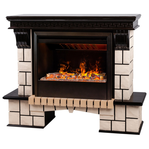 Электрокамин RealFlame Stone 26 AO античный дуб с очагом 3D Helios 26 SBG фото 3 Электрокамин RealFlame Stone 26 AO античный дуб с очагом 3D Helios 26 SBG фото 3