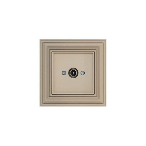 ТВ-розетка проходная Liregus Retro кремовый омбре 29-128