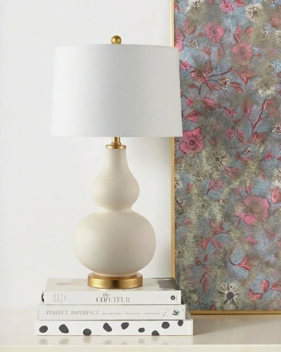 Бежевая настольная лампа "Мерсер" Бежевая настольная лампа "Мерсер"