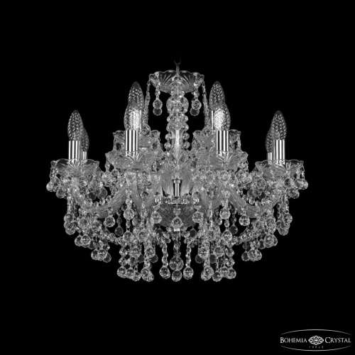 Люстра хрустальная 1409/8+4/195 Ni Bohemia Ivele Crystal (Богемия Ивеле Кристалл)
