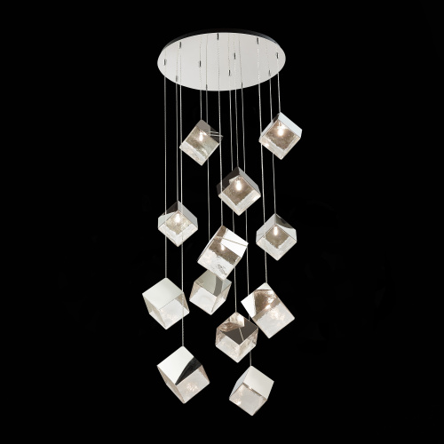 SL1182.103.12 Светильник подвесной ST-Luce Хром/Прозрачный, Хром G9 12*5W RIELLO SL1182.103.12 Светильник подвесной ST-Luce Хром/Прозрачный, Хром G9 12*5W RIELLO