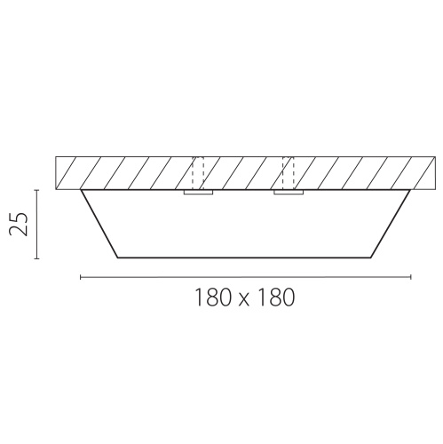 216832 Светильник URBANO SQ LED 20W 1480LM 115G ЗОЛОТО 3000K IP65 фото 2
