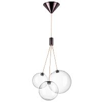 801030 Люстра SFERETTA LED 3х1,35W 200LM КОФЕЙНЫЙ/ПРОЗРАЧНЫЙ 3000K