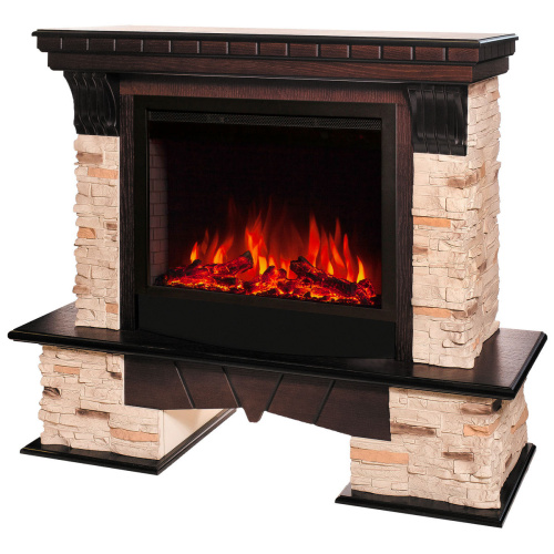 Электрокамин RealFlame Rockland AO античный дуб с очагом Saphir 25,5 фото 4 Электрокамин RealFlame Rockland AO античный дуб с очагом Saphir 25,5 фото 4