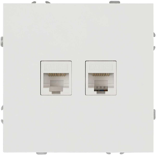 Розетка ЭРА Galaxy 15-3108-01 информационная двойная 2XRJ45 IP20 белый Б0070756 Розетка ЭРА Galaxy 15-3108-01 информационная двойная 2XRJ45 IP20 белый Б0070756