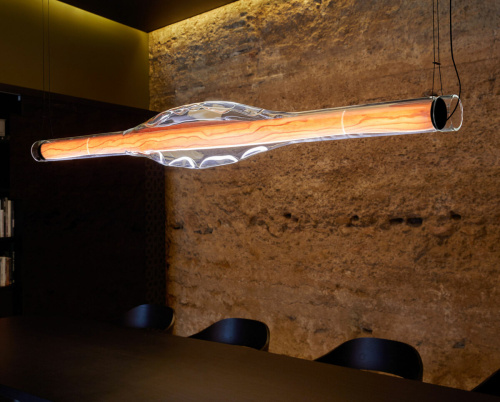 Подвесной светильник 9118P gold/clear фото 2