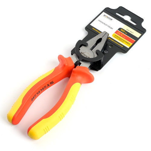 PLM-1-160-P Плоскогубцы комбинированные диэлектрические, 160мм, Cr-V, двухкомпонентная рукоятка фото 3