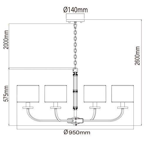 Люстра подвесная Chiaro Palermo 386017008 фото 7 Люстра подвесная Chiaro Palermo 386017008 фото 7