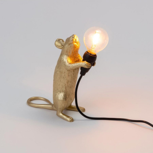 Настольная лампа Mouse Lamp Standing GOLD USB фото 2 Настольная лампа Mouse Lamp Standing GOLD USB фото 2