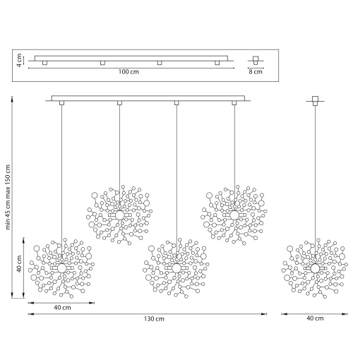 L4PL721134 Подвес четверной линейный EXTRA 4x3x5W(led) G9 (721134 - 4 + 572144 -1) ХРОМ фото 9 L4PL721134 Подвес четверной линейный EXTRA 4x3x5W(led) G9 (721134 - 4 + 572144 -1) ХРОМ фото 9