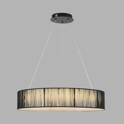 8371/40L LEDIO LN26 258 черный, металл/текстиль/силикон Люстра подвесная LED 40W 3000/4000/6000K 220V KAVA фото 6