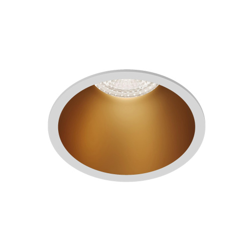 DK3026-WG Встраиваемый светильник, IP 20, 10 Вт, GU5.3, LED, белый/золотой, пластик фото 4