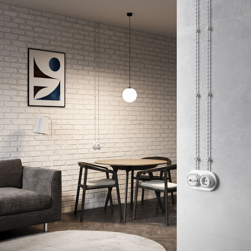 Изоляторы 100 шт белый матовый Vintage W6433401 фото 4