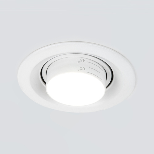 Встраиваемый светодиодный светильник с регулировкой угла освещения 9919 LED 10W 4200K белый фото 2 Встраиваемый светодиодный светильник с регулировкой угла освещения 9919 LED 10W 4200K белый фото 2