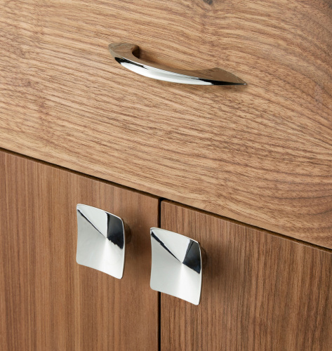 Ручка-кнопка Square 4.1 Polished Chrome фото 2