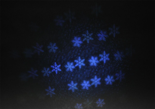 Проектор ЭРА снежинки 220V IP44 холодный белый 6W ENIOP-04 Б0041645 фото 3