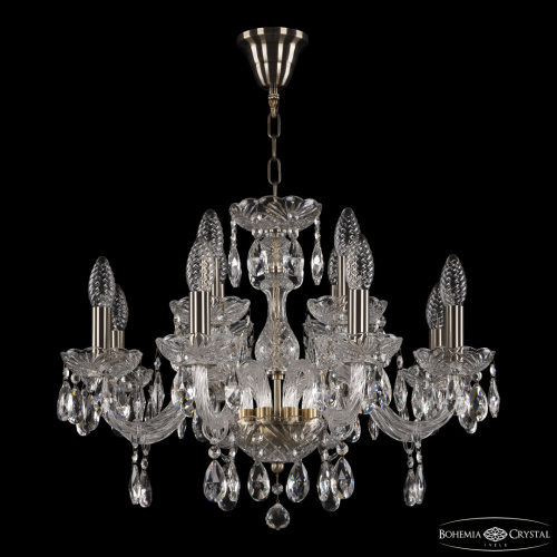 Люстра хрустальная 117/8+4/195 Pa Bohemia Ivele Crystal (Богемия Ивеле Кристалл) фото 2