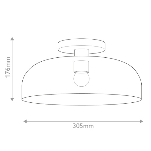 Потолочный светильник Alora Mood, Арт. ALM-SYLVIA-SF-BK-CL фото 5