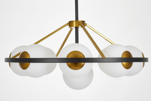 Подвесной светильник Lumina Deco Donzano LDP 8034-9 BK+WT фото 2