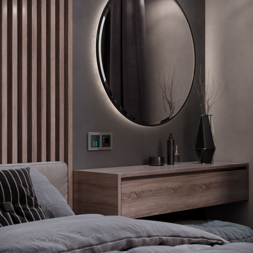 Рамка из акрила на 2 поста Acrylic графит W0022704 фото 4