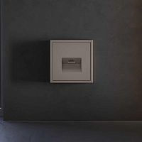 Накладка для розетки компьютерной RJ45 кат.6, S70 (капучино) Voltum VLS001314