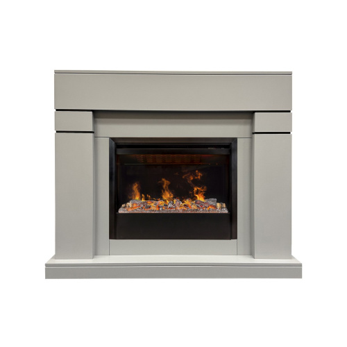Электрокамин RealFlame Lindelse 26 GR серый, графит c очагом 3D Helios 26 SBG Электрокамин RealFlame Lindelse 26 GR серый, графит c очагом 3D Helios 26 SBG