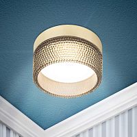 Светильник встраиваемый ЭРА DK97 GD/BK под лампу GX53 черный/золото Б0057460