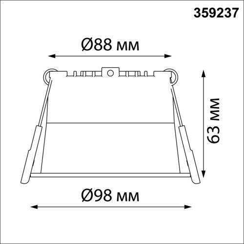 359237 SPOT NT23 536 черный Светильник встраиваемый светодиодный IP20 LED 12W 220V 840Лм 3000К TRAN фото 3 359237 SPOT NT23 536 черный Светильник встраиваемый светодиодный IP20 LED 12W 220V 840Лм 3000К TRAN фото 3