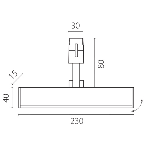 270247 Светильник 48V линейный DUE HERMES 10W 520LM 110G ЧЕРНЫЙ 4000K фото 14 270247 Светильник 48V линейный DUE HERMES 10W 520LM 110G ЧЕРНЫЙ 4000K фото 14