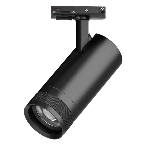 C4207SS Светильник CANNO PRO д/треков BARRA LED 20W 1400LM 20-55G ЧЕРНЫЙ 2700-4200-6000K IP20 с тонким адаптером (304207 + 592007-SS)