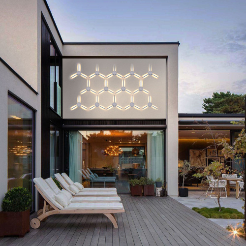 Пылевлагозащи<wbr>щенный светодиодный светильник с поворотным механизмом Lever IP54 1665 Techno LED белый фото 7