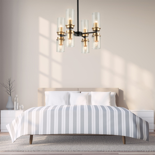 Светильник на штанге Escada 2138/8P E14*40W Black/Gold фото 2 Светильник на штанге Escada 2138/8P E14*40W Black/Gold фото 2