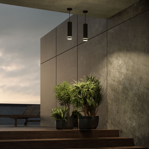 Светильник садово-парковый со светодиодами DLR023 IP54 35084/H черный фото 6