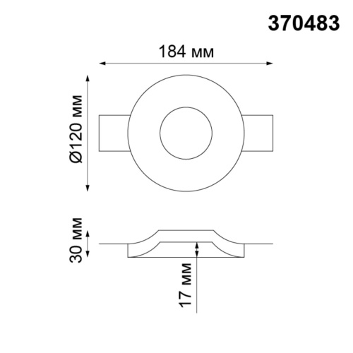 370483 SPOT NT19 631 белый гипс Встраиваемый под покраску светильник IP20 GU10 50W 220V YESO фото 3