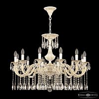 Люстра с хрустальными подвесками AL79101/12/300 A WMG Bohemia Ivele Crystal (Богемия Ивеле Кристалл)