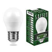 Лампа светодиодная SAFFIT SBG4505 Шарик E27 5W 230V 4000K