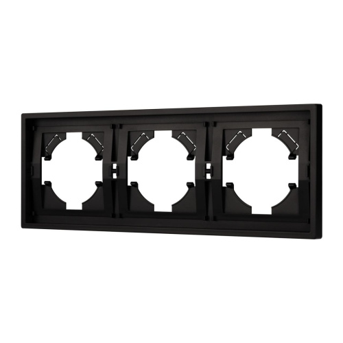 Рамка пластиковая FRM-TENDO-PL-3-BK Arlight 053844 Рамка пластиковая FRM-TENDO-PL-3-BK Arlight 053844