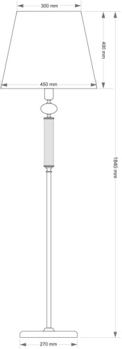 Напольный светильник KUTEK ROSSANO ROS-LS-1(Z/A) фото 3