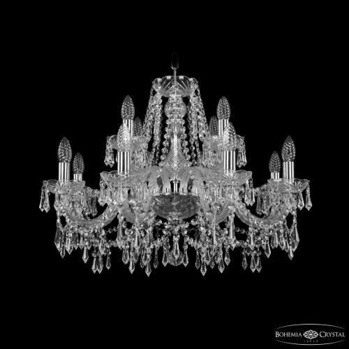 Люстра хрустальная 1403/8+4/240 Ni Bohemia Ivele Crystal (Богемия Ивеле Кристалл) Люстра хрустальная 1403/8+4/240 Ni Bohemia Ivele Crystal (Богемия Ивеле Кристалл)