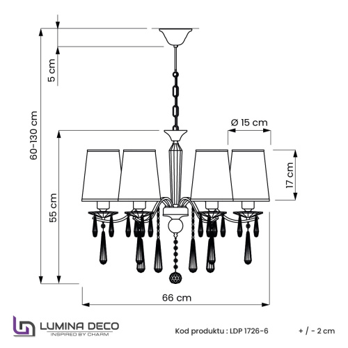 Хрустальная подвесная люстра Lumina Deco Alessia LDP 1726-6 CHR фото 8 Хрустальная подвесная люстра Lumina Deco Alessia LDP 1726-6 CHR фото 8