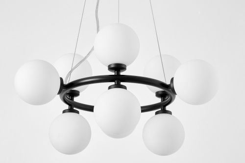 Подвесной светильник Lumina Deco Marsiada LDP 6033-9 BK фото 7