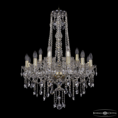 Люстра хрустальная 1415/12+6/220/h-86 G Люстра хрустальная 1415/12+6/220/h-86 G