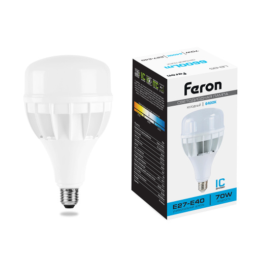 Лампа светодиодная Feron LB-65 E27-E40 70W 175-265V 6400K