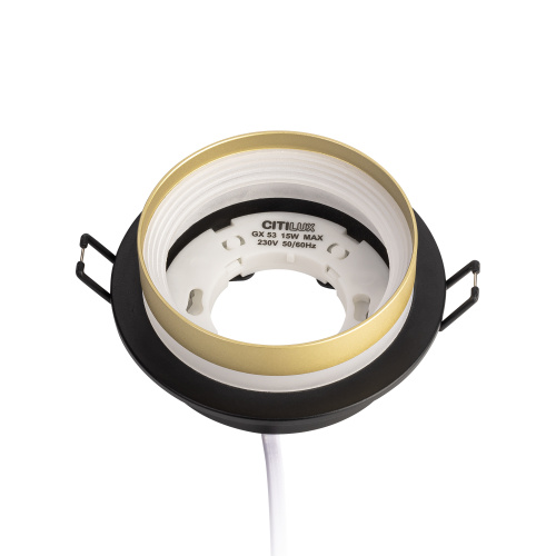 Citilux Hardy CL002D14 Встраиваемый светильник Чёрный+Золото фото 10 Citilux Hardy CL002D14 Встраиваемый светильник Чёрный+Золото фото 10