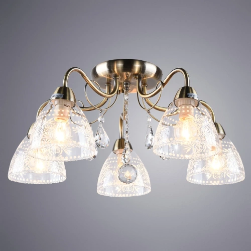 Потолочная люстра Arte Lamp RUGIADA A1658PL-5AB фото 2 Потолочная люстра Arte Lamp RUGIADA A1658PL-5AB фото 2