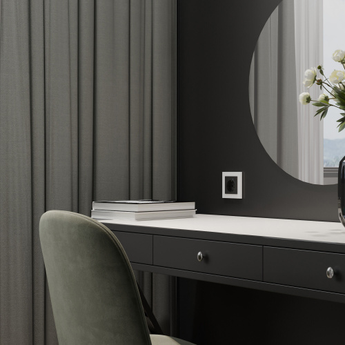 Рамка из поликарбоната на 1 пост Slab белый софт W0012961 фото 2 Рамка из поликарбоната на 1 пост Slab белый софт W0012961 фото 2