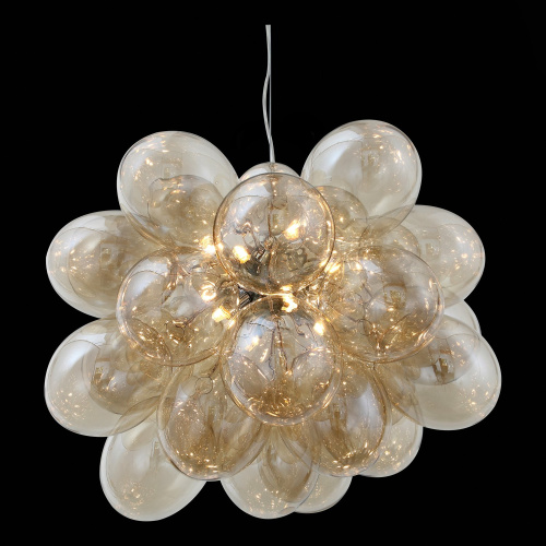 SL432.203.12 Люстра подвесная ST-Luce Хром/Коньячный G9 12*5W SOSPIRO фото 4 SL432.203.12 Люстра подвесная ST-Luce Хром/Коньячный G9 12*5W SOSPIRO фото 4