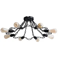 Потолочная люстра Arte Lamp RIVERRUN A9344PL-8BK